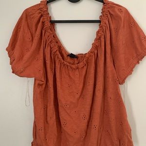 burnt orange shirt from American Eagle